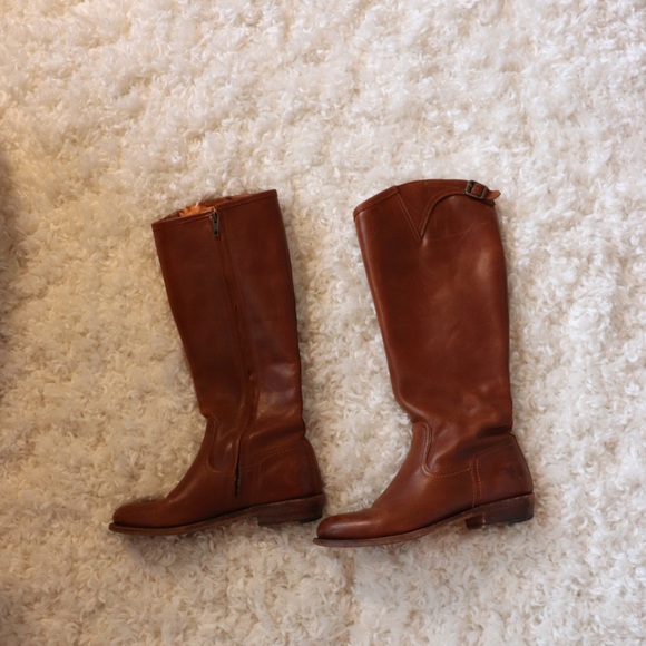 Frye Dorado Riding Boots Brown Cognac - Picture 6 of 6